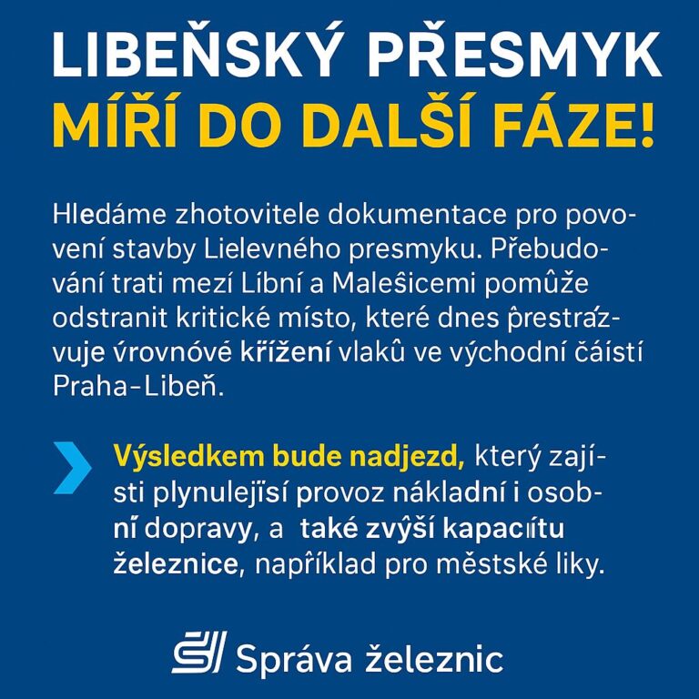 Libeňský přesmyk míří do další fáze!